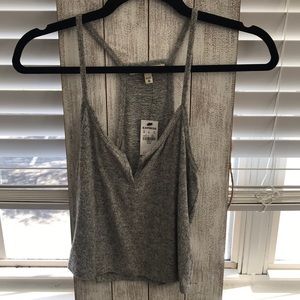 Super soft sweater material crop top